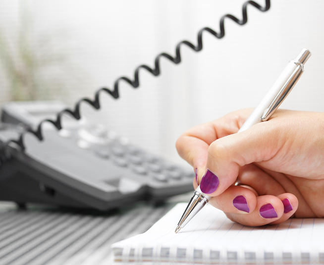 Telehealth Appointment Person taking notes for Telehealth Appointment